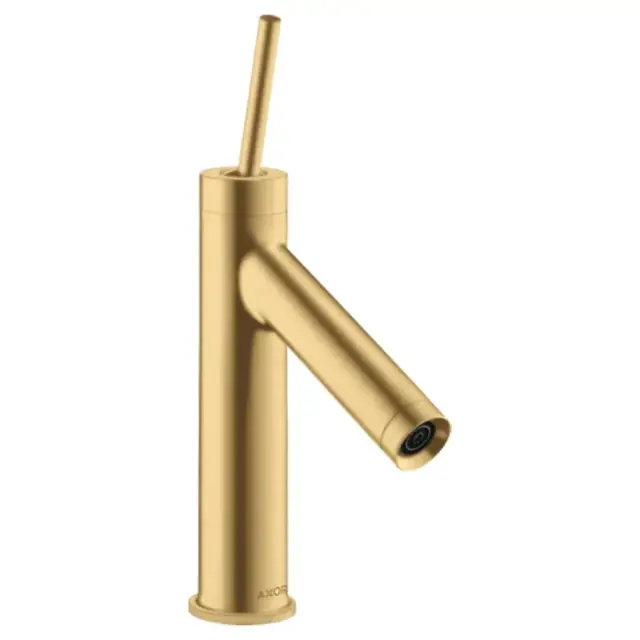 Axor Starck Смеситель для раковины однорычажный на 1 отверстие с дон. кл., цвет: шлифованное золото 10117250