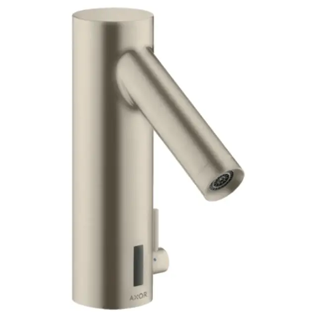 Axor Starck Смеситель для раковины электронный без донного клапана, цвет: шлифованный никель 10101820