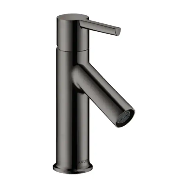 Axor Starck Смеситель для раковины на 1 отверстие с донным клапаном, цвет: полированный черный хром 10102330