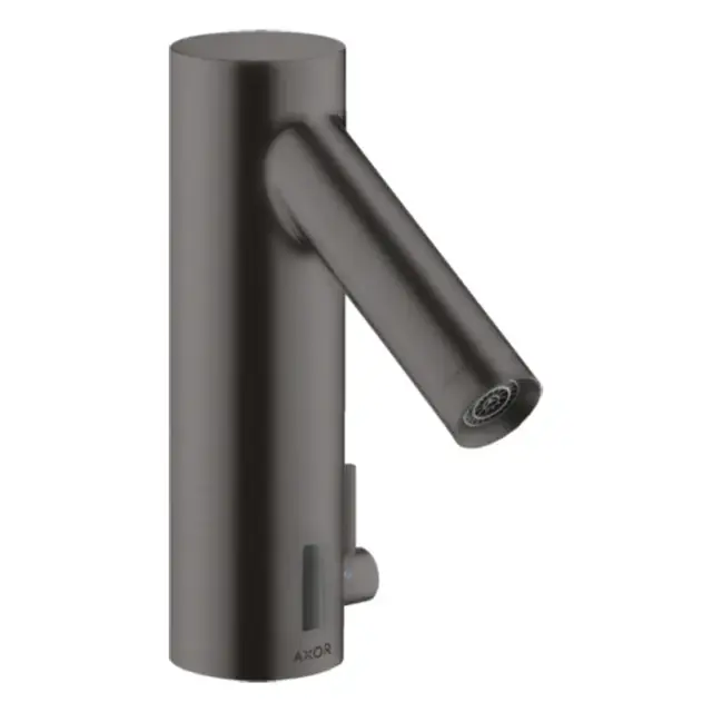 Axor Starck Смеситель для раковины электронный без донного клапана, цвет: шлифованный черный хром 10101340