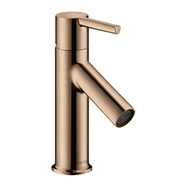 Axor Starck Смеситель для раковины на 1 отверстие с донным клап., цвет: полированное розовое золото 10102300