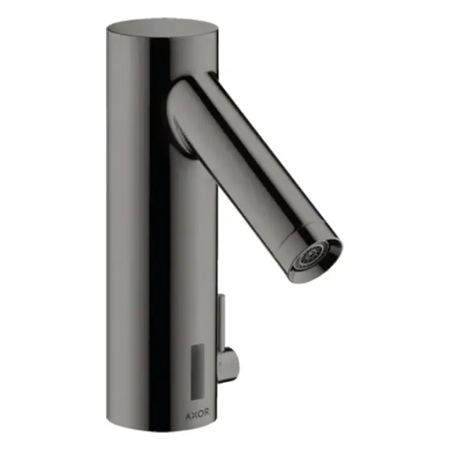 Axor Starck Смеситель для раковины электронный без донного клапана, цвет: полированный черный хром 10101330
