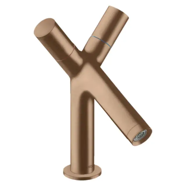 Axor Starck Смеситель для раковины на 1 отверстие с донным клап., цвет: шлифованное розовое золото 10030310