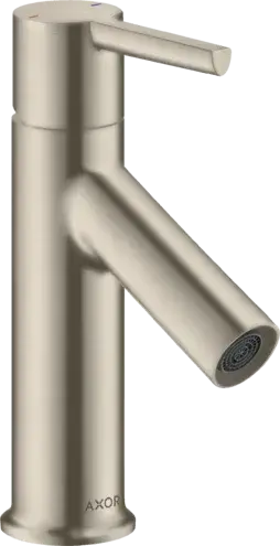 Axor Starck Смеситель для раковины на 1 отверстие с донным клапаном, цвет: нержавеющая сталь 10001800