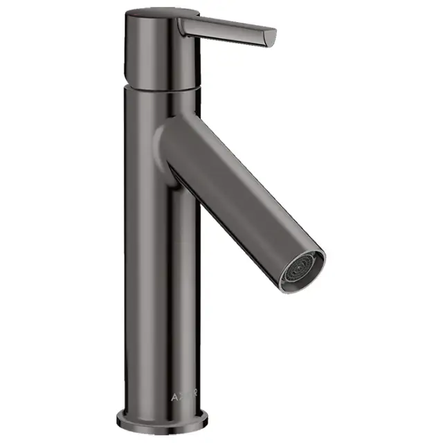 Axor Starck Смеситель для раковины на 1 отверстие с донным клапаном, цвет: полированный черный хром 10003330