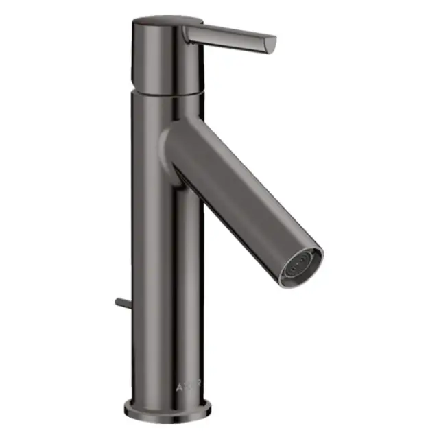 Axor Starck Смеситель для раковины на 1 отверстие с донным клапаном, цвет: полированный черный хром 10001330