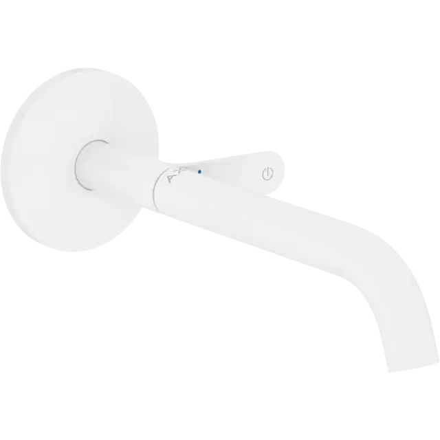 Axor One Смеситель для раковины встраиваемый внешняя часть, с донным клапаном, цвет: матовый белый 48112700