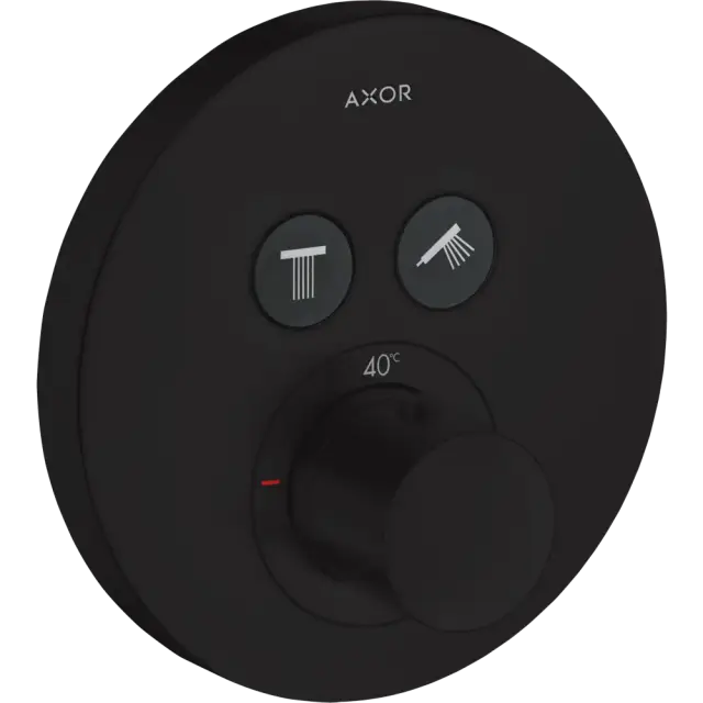 Axor Shower Select Термостат для душа встраиваемый на 2 потребителя, цвет: матовый черный 36723670