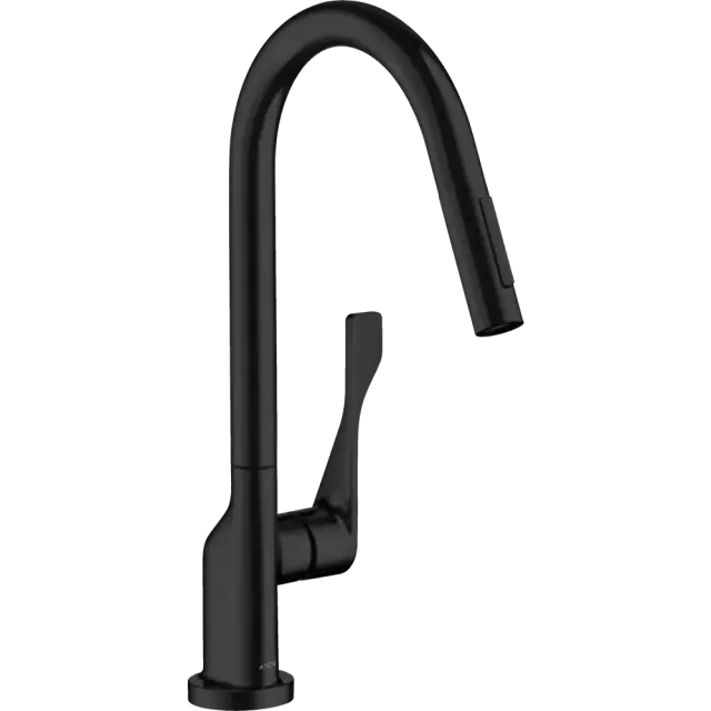 Axor Citterio Смеситель для кухни с выдвижным изливом, однорычажный, цвет: матовый черный 39832670