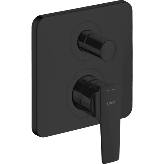 Axor Citterio E Смеситель для ванны встраиваемый на 2 потребителя, цвет: матовый черный 36455670