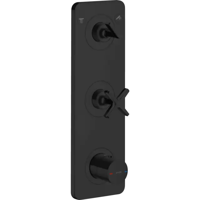 Axor Citterio E Термостат для душа встраиваемый на 2 потребителя, цвет: матовый черный 36703670