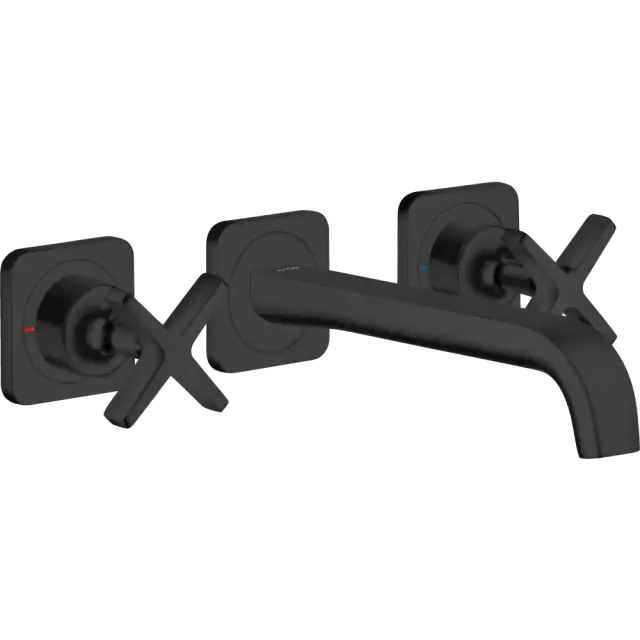 Axor Citterio E Смеситель для раковины встраиваемый внешняя часть, с дон. кл., цвет: матовый черный 36107670