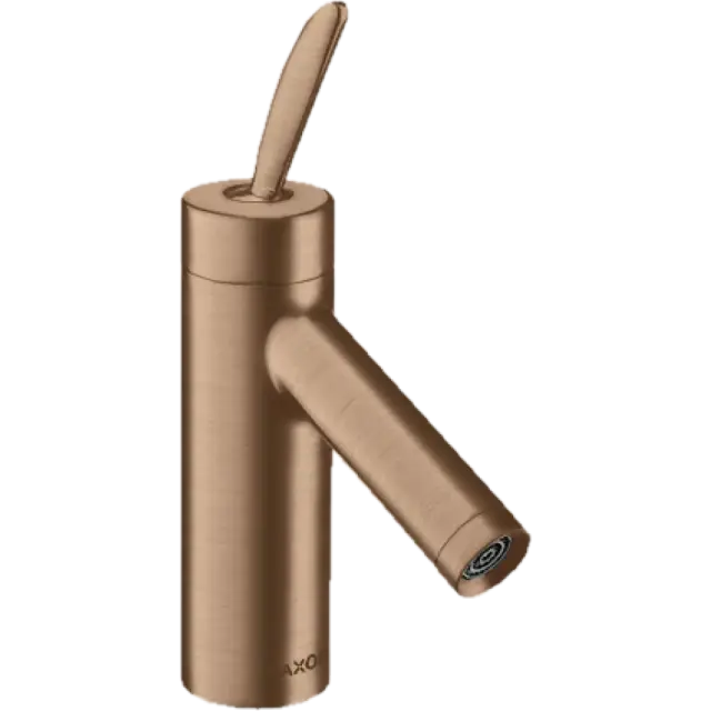 Axor Starck Смеситель для раковины на 1 отверстие с донным клап., цвет: шлифованное розовое золото 10010310