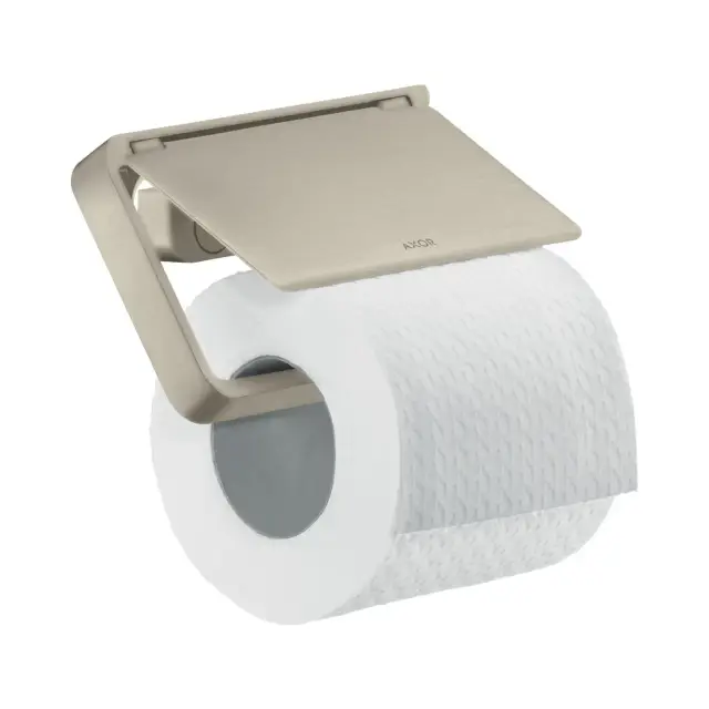 Axor Universal Держатель для туалетной бумаги с крышкой подвесной, латунь, цвет: шлифованный никель 42836820