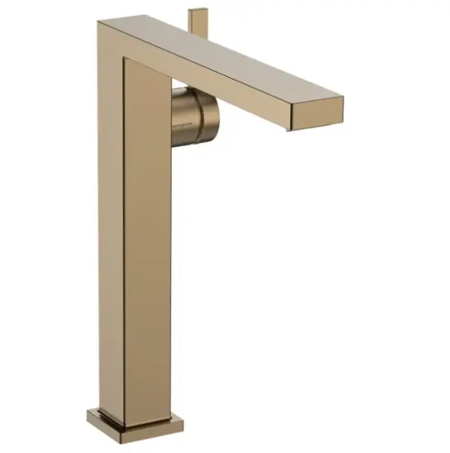 Hansgrohe Tecturis E Смеситель для раковины, высокий, без донного клапана, цвет: шлифованная бронза 73072140