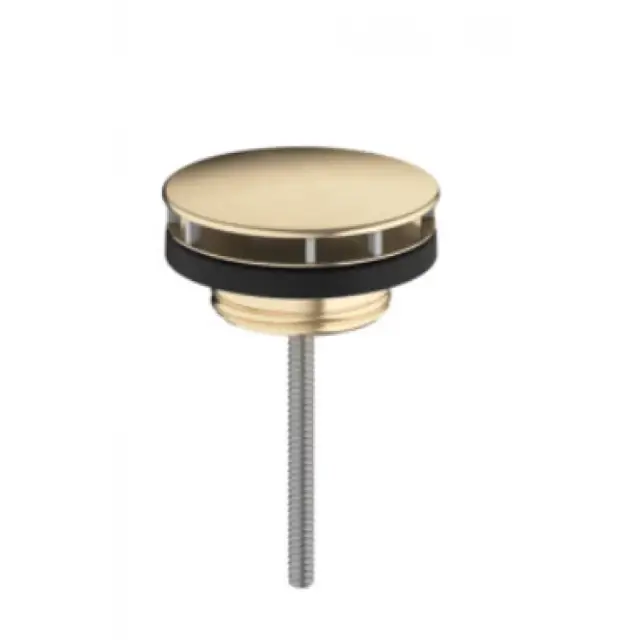 Hansgrohe Донный клапан с фиксированной крышкой, для раковины, универ., цвет: шлифованная бронза 50001140