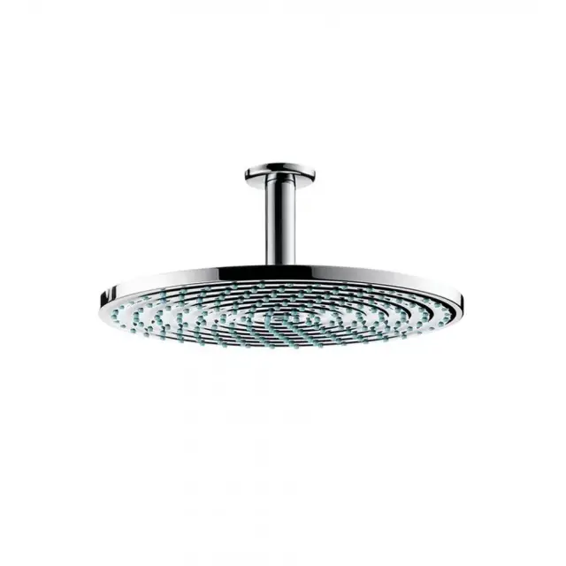 Hansgrohe Raindance S Верхний душ 30 см EcoSmart, 1 режим, кронштейн потолочный 10 см, цвет: хром 26600000
