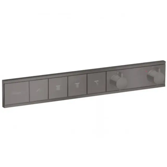 Hansgrohe RainSelect Термостат для душа встраиваемый на 4 потребителя, цвет: шлифованный черный хром 15382340