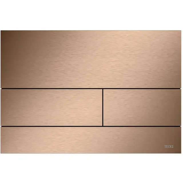 Tece Square II Кнопка смыва для унитаза, металл, цвет: сатин. красный позолоченный 9240848