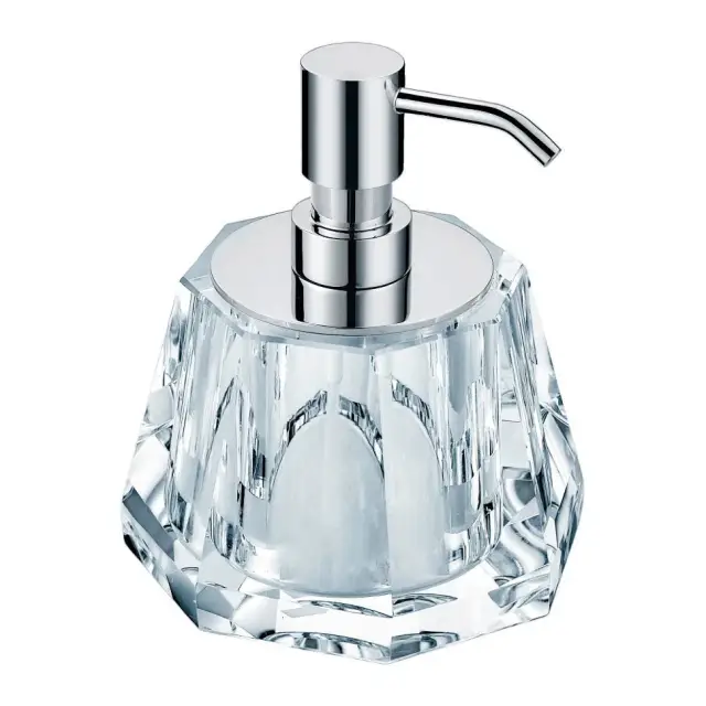 Burlington Дозатор жидкого мыла, настольный, хрустальная колба, цвет: хром глянцевый A20C CHR