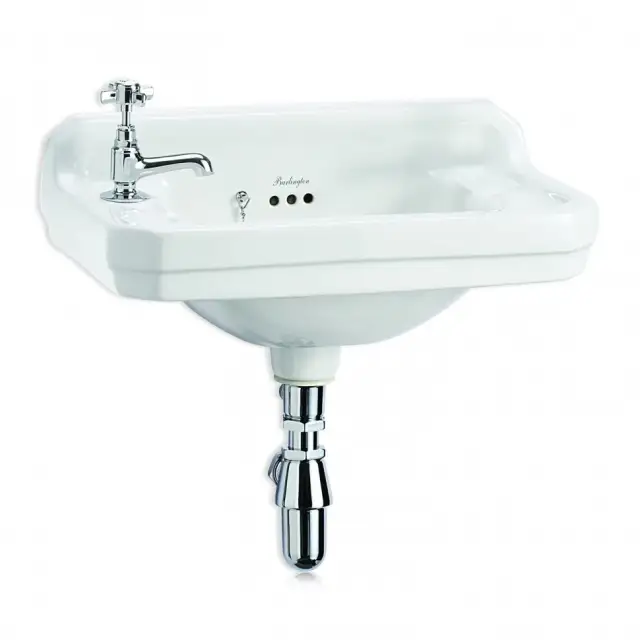 Burlington Раковина подвесная 51,2х30,8 см, с переливом, 1 отв. под смеситель, цвет: белый глянцевый B8L