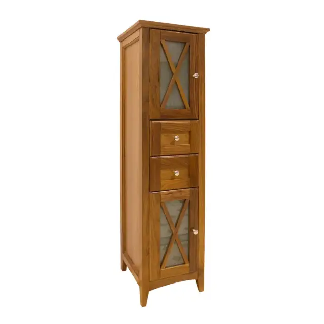 Burlington Victorian Напольный шкаф-пенал 40х148,7 см с дверцами и ящиками, цвет: орех матовый EU1D