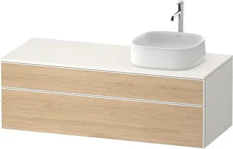 Duravit Zencha Тумба под раковину 130x55x44,2h см, цвет: дуб натур./белый супермат. ZE4822R30840000