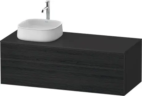 Duravit Zencha Тумба под раковину 130x55x44,2h см, цвет: дуб черный/графит супермат. ZE4822L16800000