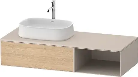 Duravit Zencha Тумба 130x55x28,1h см, цвет: дуб натур./серо-коричн. супермат. ZE4818030830000