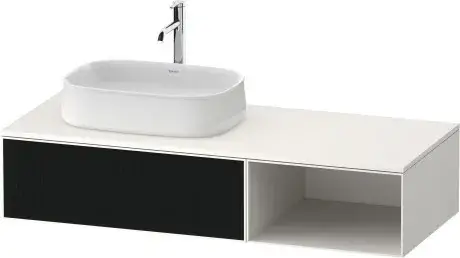 Duravit Zencha Тумба под рак. 130x55x28,1h см, цвет: черное стекло/белый супермат. ZE4818063840000