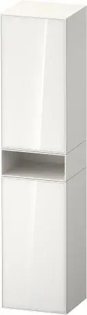 Duravit Zencha Шкаф-пенал подв. 40х36х190h см, цвет: белое стекло/белый супермат. ZE1353L64840000