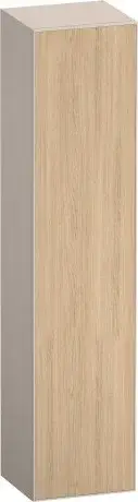 Duravit Zencha Шкаф-пенал 40х36х176h см, цвет: дуб натур./серо-коричн. супермат. ZE1352R30830000