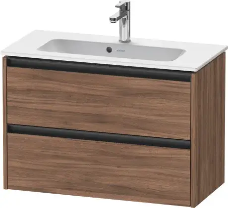 Duravit Ketho.2 Тумба под раковину с 2-мя ящ. 81x39x54,9h см, цвет: орех натур. K25256079790000