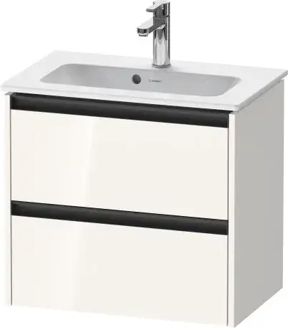 Duravit Ketho.2 Тумба под раковину с 2-мя ящ. 61x39x54,9h см, цвет: белый глянц. K25255022220000