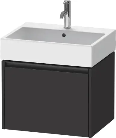 Duravit Ketho.2 Тумба под раковину с 1-им ящ. 58,4x46x44h см, цвет: графит супермат. K25075080800000