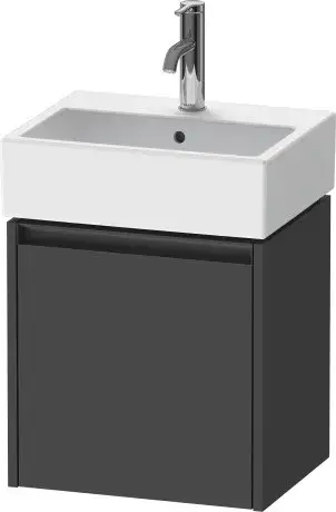 Duravit Ketho.2 Тумба под раковину подвесная 43,4x33,8x44h см, цвет: графит матовый K25070L49490000