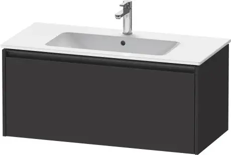 Duravit Ketho.2 Тумба под раковину с 1-им ящ. 101x48x44h см, цвет: графит супермат. K25064080800000