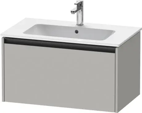 Duravit Ketho.2 Тумба под раковину с 1-им ящ. 81x48x44h см, цвет: бетонно-серый мат. K25063007070000
