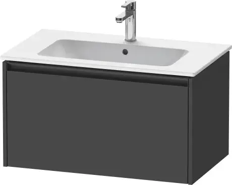 Duravit Ketho.2 Тумба под раковину с 1-им ящ. 81x48x44h см, цвет: графит мат. K25063049490000