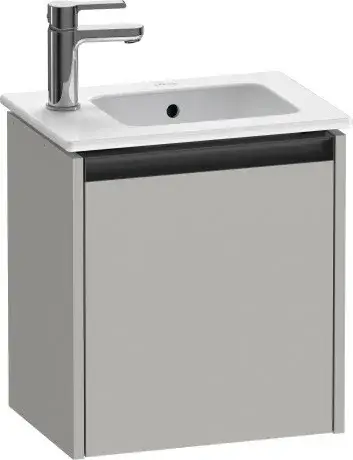 Duravit Ketho.2 Тумба под раковину подвесн. 41x29,2x44h см, цвет: бетонно-серый мат. K25060R07070000