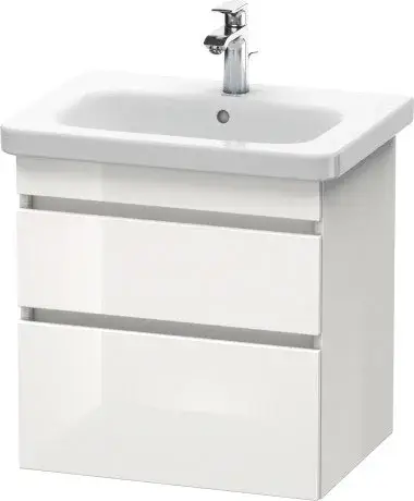 Duravit DuraStyle Тумба под раковину с 2-мя ящ. 58x44,8x61h см, цвет: белый глянц. DS648002222