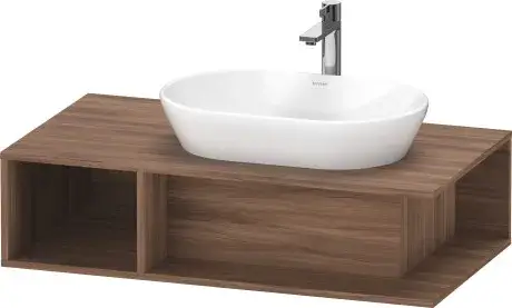 Duravit D-Neo Тумба под раковину справа подвесная 100x55x26h см, цвет: орех натуральный DE495907979