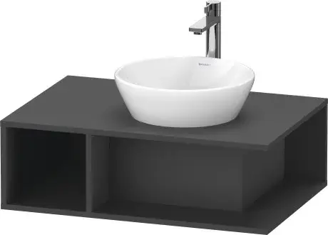 Duravit D-Neo Тумба под раковину подвесная 80x55x26h см, цвет: графит матовый DE495804949