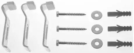 Duravit D-Code Анкеры для ванны, цвет: серый 790125000000000