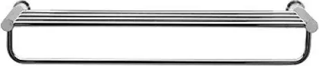 Duravit D-Code Полка для полотенец подвесная прямоугольная 65x22 см, цвет: хром 0099251000