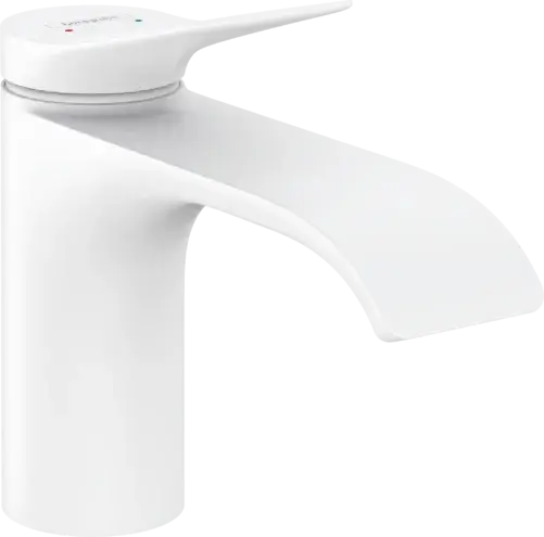 Hansgrohe Vivenis Смеситель для раковины однорычажный, с донным клапаном, цвет: матовый белый 75010700