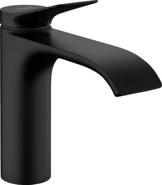 Hansgrohe Vivenis Смеситель для раковины однорычажный, с донным клапаном, цвет: матовый черный 75023670