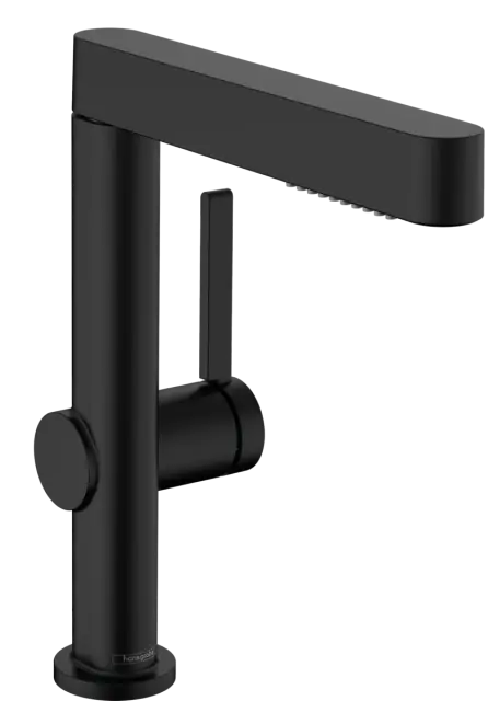 Hansgrohe Finoris Смеситель для раковины, с донным клапаном, цвет: матовый черный 76063670