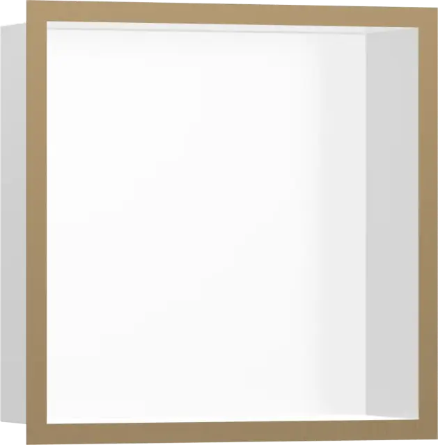 Hansgrohe XtraStoris Полка-короб встраиваемая 30х10х30h см, цвет: белый/бронза 56099140