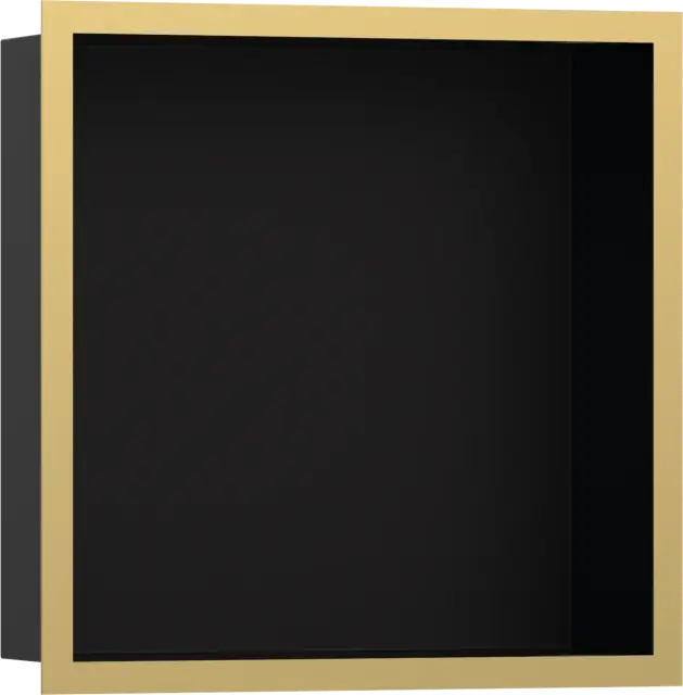 Hansgrohe XtraStoris Полка-короб встраиваемая 30х10х30h см, цвет: черный/золото 56098990